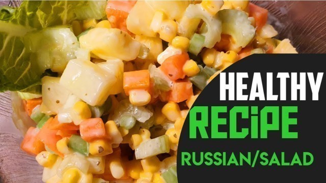 '#recipe #365dayshappy #foodlover #2 ON TRENDNG Russian style healthy salad best all parties'