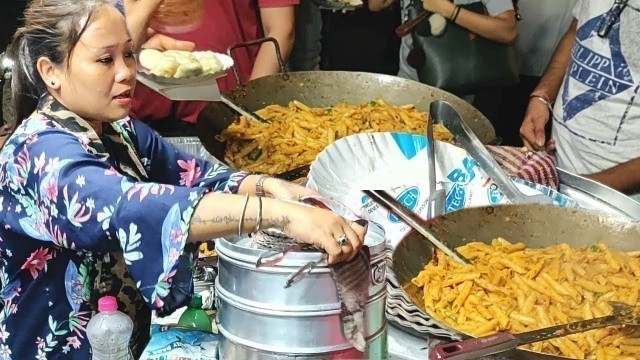 'Hard Working Famous Lady Selling Mouthwatering Momos & Pasta ||  K.B.M Momos & Pasta'