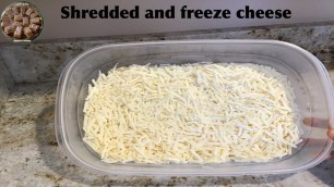 '[EN] How to shred cheese  and freeze it 