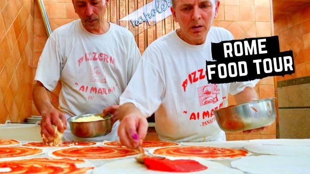 'ROME FOOD TOUR | Best ROMAN FOOD | STREET FOOD IN ITALY- SUCCULENT Porchetta + best PASTA in ROMA'