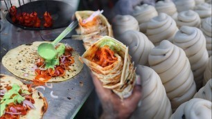 'This Place Famous For Hyderabadi Chicken Lachha Roll | Indian Street Food'