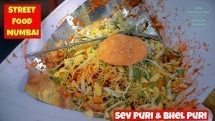 'Mumbai India Sev Puri & Bhel Puri | Street Food Mumbai | by Humayunn Peerzaada'