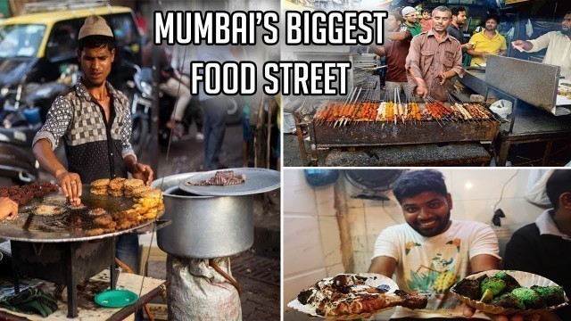 'BIGGEST FOOD STREET IN MUMBAI !!! | Mohamed Ali Road Street Foods'