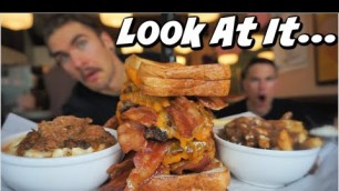 'CRAZY BACON CHEESE BURGER CHALLENGE | NEW RECORD? | Vancouver BC | Man Vs Food'