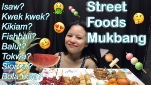 'FILIPINO STREET FOOD MUKBANG | Fishball, Kikiam, Balut, Kwek kwek, Isaw, etc. | CHEWSDAY'