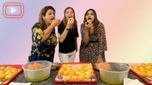 '90 PANI PURI EATING CHALLENGE WITH MANISHA MUNMAUJI & DANAK || FOOD LOVER'