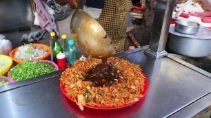 'Famous Indian Street Chinese || Schezwan Combo Rice || Street Vendor Selling delicious Chinese food'