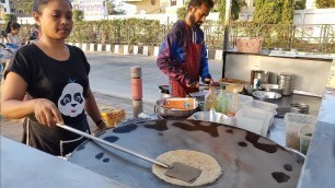 'Indian Lady Selling Delicious Parathas in Surat | Indian Street Food'