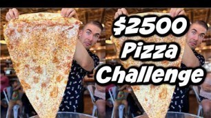 'WORLD’S LARGEST SLICE OF PIZZA CHALLENGE | $2500 PRIZE | WITH JOEY CHESTNUT RECORD | Man Vs Food'