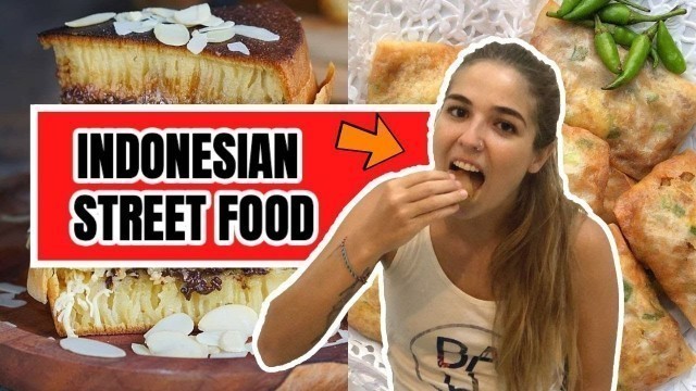 'INDONESIA STREET FOOD | TRY INDONESIAN FOOD | MARTABAK MANIS TERANG BULAN'