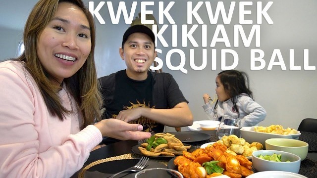 'FILIPINO STREET FOOD | KWEK KWEK, KIKIAM, SQUID BALL | PINOY AUSTRALIA VLOG'