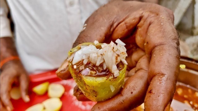 'ALOO HANDI CHAAT | Unusual Chatpati Potato | Indian Street Food'