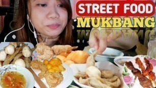 'FILIPINO STREET FOOD MUKBANG | Kwek Kwek, Kikiam, Chicken Neck, Tokneneng | ENGLISH SUBTITLE'