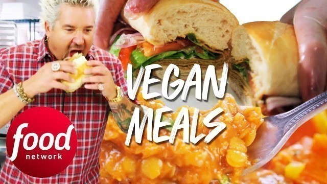 'Guy Fieri\'s Guide To Three DELICIOUS Vegan Meals! | Food Network'