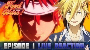 'Food Wars: Shokugeki No Soma Season 3 Episode 1 LIVE Reaction - BACK IN THE KITCHEN!!'