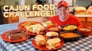 'Cajun Creole Food Challenge w/ Gumbo, Etouffee, Jambalaya, & Po boys!!'