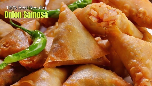 '100% బెస్ట్ ఉల్లిపాయ సమోసా | Onion Samosa recipe in Telugu | How to make Ulli samosa |  @Vismai Food'