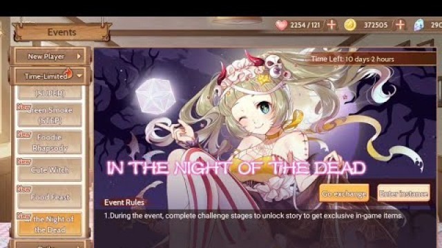 'Food Fantasy NJ: SR Waffle Skin Story Event - In the Night of the Dead'