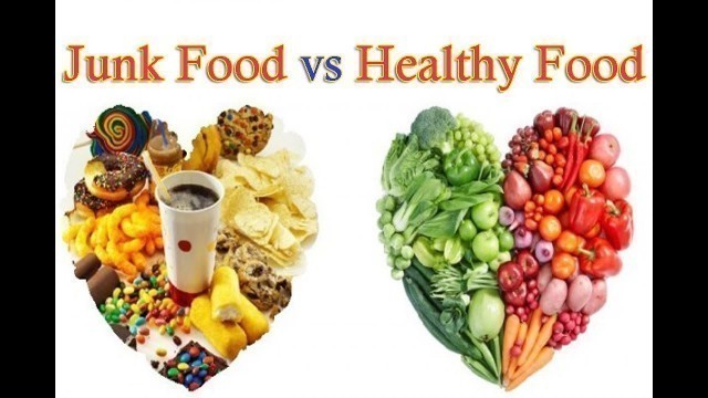 'Junk Food vs Healthy Food / जंक फूड vs हेल्थी फ़ूड hindi'