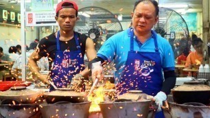 'MALAYSIAN STREET FOOD - FIREWORK CHICKEN | CRAZY Street Food in Kuala Lumpur, Malaysia + JALAN ALOR'