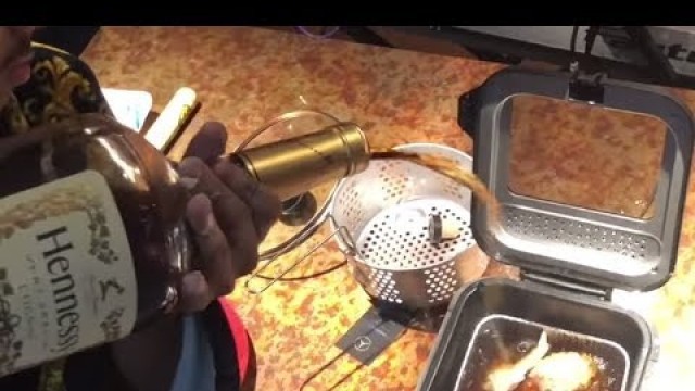 'Frying Chicken in Hennessy by Chef Henny'