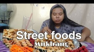 'Street Foods Mukbang | Kikiam , Fish Ball , Kwek kwek , cheese stick at french fries // Carra\'s Vlog'