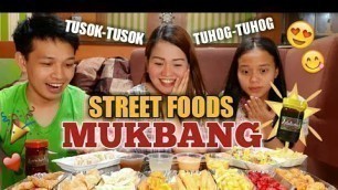 'Trending Pinoy Street Foods MUKBANG | Fishball, Kikiam, Kwek kwek, Cheese Stick, Siomai, etc.'