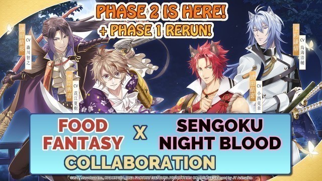 'Food Fantasy (Japan) Let\'s Play: Sengoku Night Blood Collaboration Phase 2'