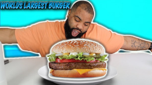 'WORLD\'S BIGGEST CHEESEBURGER CHALLENGE| man vs food'