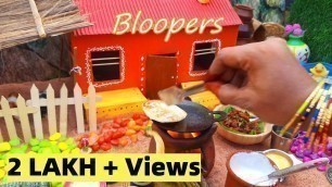 'Bloopers |Miniature Bloopers | Behind the scenes |Funny videos | Miniature cooking | Mini Food'