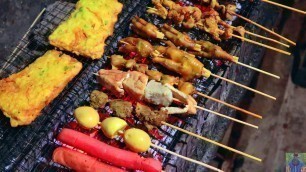 'Street Food Indonesian - Many Kind Of Food //Jajanan Angkringan di malam hari'