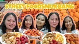 'STREET FOODS MUKBANG (kwek-kwek, kikiam,squid balls, hotdog and fries)'