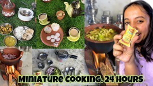 'Cooking in MINIATURE Kitchen for 24 hours