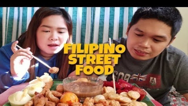 'FILIPINO STREET FOOD | FISH BALL, KIKIAM, SQUID BALL, KWEK KWEK, HOTDOG + PUTO | PINOY MUKBANG'