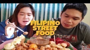 'FILIPINO STREET FOOD | FISH BALL, KIKIAM, SQUID BALL, KWEK KWEK, HOTDOG + PUTO | PINOY MUKBANG'