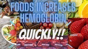 'Foods to Increase Hemoglobin/How to Improve Hemoglobin Level in Our Body /How to Increase Hemoglobin'