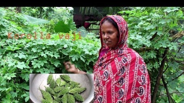 'Village Food | Fresh bitter gourd fry | Grandmother recipes-100'