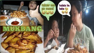 'MUKBANG Filipino Street Food fishballs,kikiam,fried siomai,sweet potato fries/tina likesNhappiness'