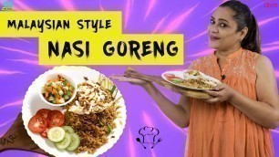 'Malaysian Style \"Nasi Goreng\" | Indonesian Street Food | Uma Riyaz'