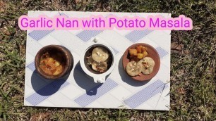 'Real Miniature cooking | Garlic nan with Potato Masala Real Miniature Cooking | Tiny food cooking'