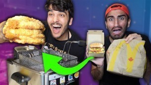 'Deep Frying EVERYTHING From McDonalds! (24 Hour Deep Fried Food Challenge)'