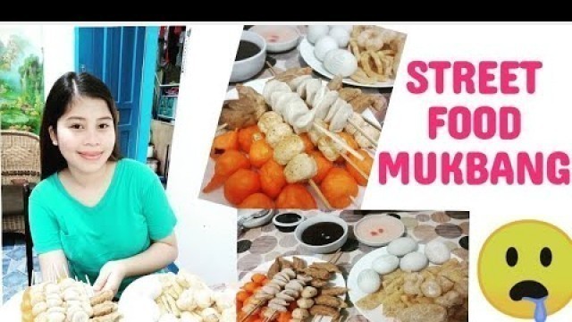 'FILIPINO STREET FOOD MUKBANG | Kwek kwek ,kikiam ,Fishball ,Squidball ,BAlut at Penoy | Riza Aroy #4'