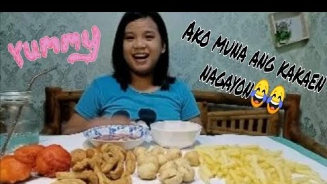 'Kwek-kwek | chicken balls | kikiam & fries | mukbang'