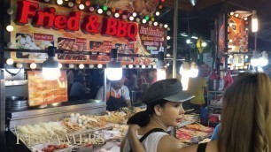 'Jalan Alor Food Street Night Crowd Kuala Lumpur Malaysia MAY 2019'