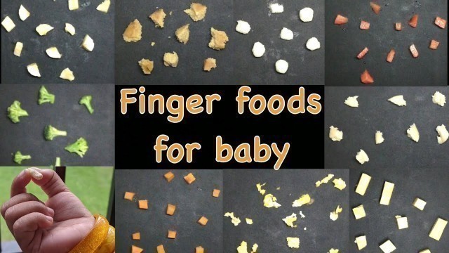 'Baby food | Finger Foods for babies | 9 months baby food'