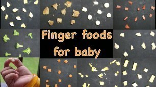 'Baby food | Finger Foods for babies | 9 months baby food'