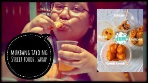 'PINOY STREET FOOD MUKBANG I KIKIAM + KWEK KWEK + LUMPIA'