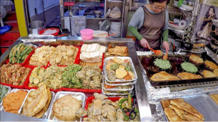 'Paradise of Frying. Great Korea Street Food at Gwangjang Food Market, Seoul'