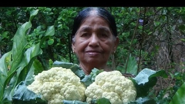 'Village Foods - Frying Cauliflower in my Village by my Mom'