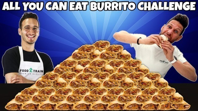 'ALL YOU CAN EAT BURRITO CHALLENGE cucinati da MONIR di MASTERCHEF 10 (Food2Train) - MAN VS FOOD'